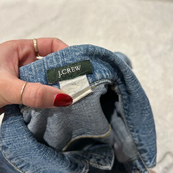 VTG J Crew Womens Embroidered Jean Jacket Cotton Sz XS Soft Clean Core - Picture 7 of 7